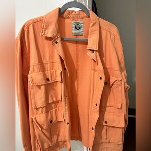 URBAN OUTFITTERS orange light jacket, L
